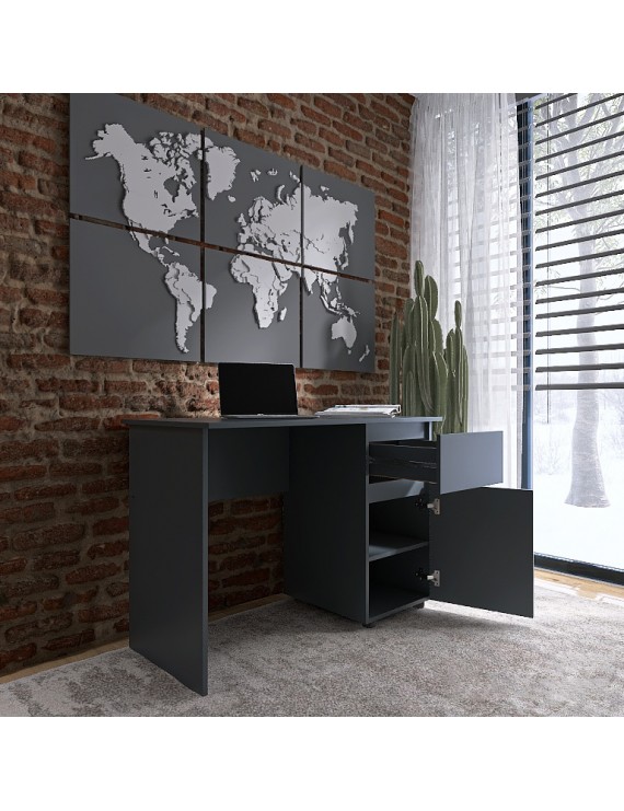 Комп'ютерний стіл Еверест СЛ-1 Лайт 110х55х77 см Графіт (DTM-4909)