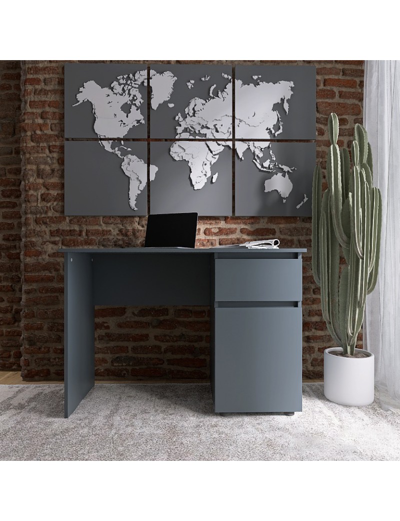 Комп'ютерний стіл Еверест СЛ-1 Лайт 110х55х77 см Графіт (DTM-4909)