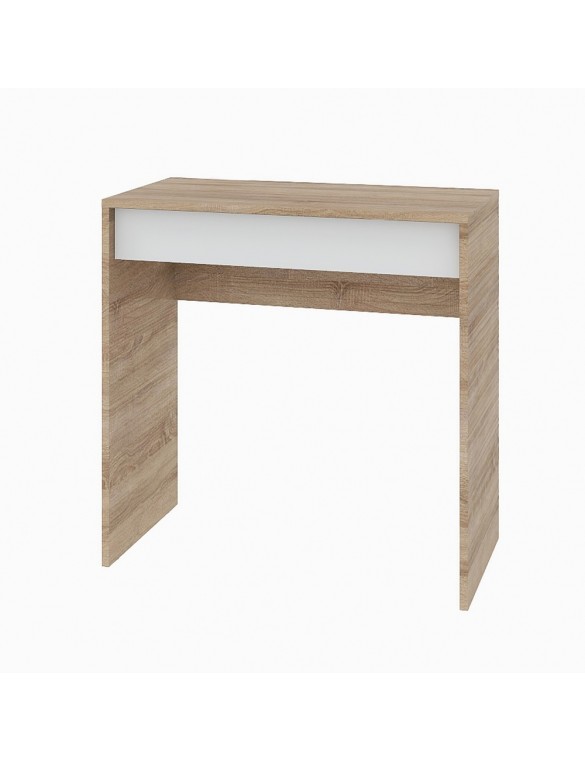 Стіл письмовий Міні з висувною шухлядою Еверест Сіті-750 75,2х38х74,6 см Дуб сонома/Білий (DTM-071106)