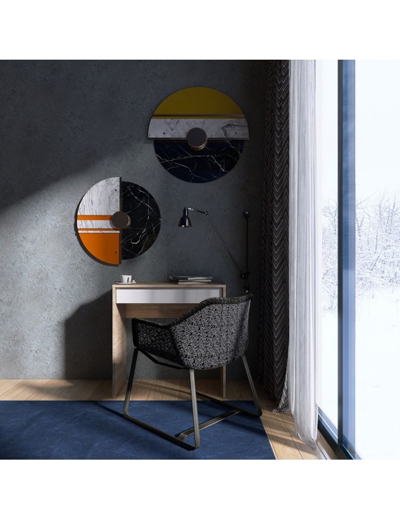 Стіл письмовий Міні з висувною шухлядою Еверест Сіті-750 75,2х38х74,6 см Дуб сонома/Білий (DTM-071106)