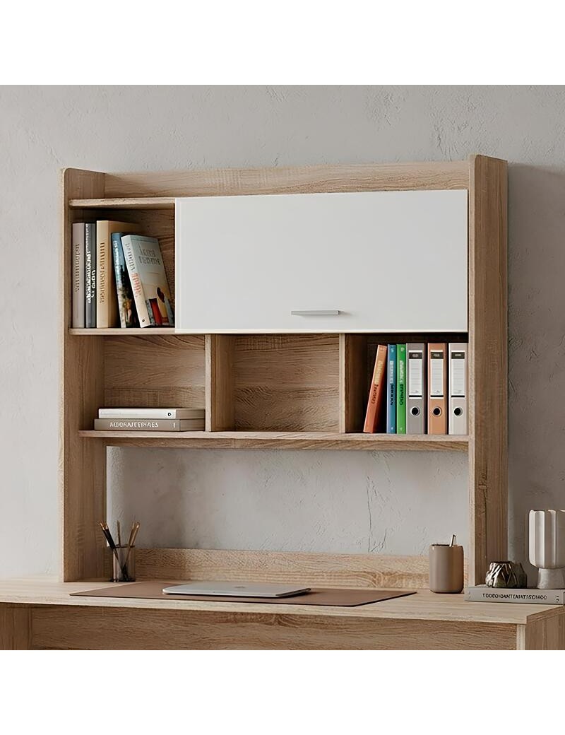 Надбудова для столу Еверест Бриз Школяр-3,4,5 Дуб сонома/Білий (DTM-073868)