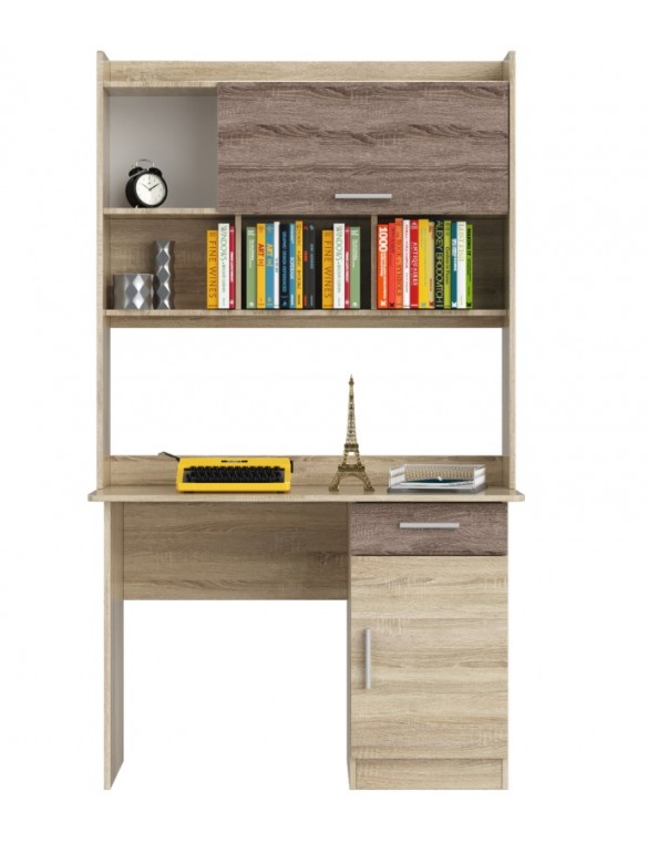 Письмовий стіл з Надставкою Еверест Школяр-3 сонома + трюфель (DTM-2160)