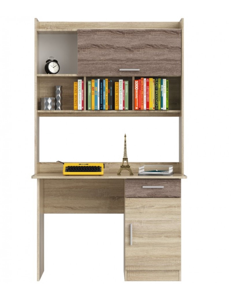 Письмовий стіл з Надставкою Еверест Школяр-3 сонома + трюфель (DTM-2160)