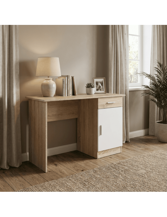 Письмовий стіл Еверест Школяр-3 Дуб сонома/Білий (DTM-073871)