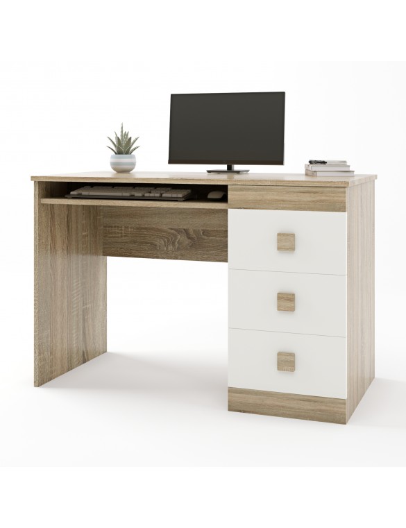 Стіл письмовий Еверест Соната дуб сонома + білий (DTM-2174)
