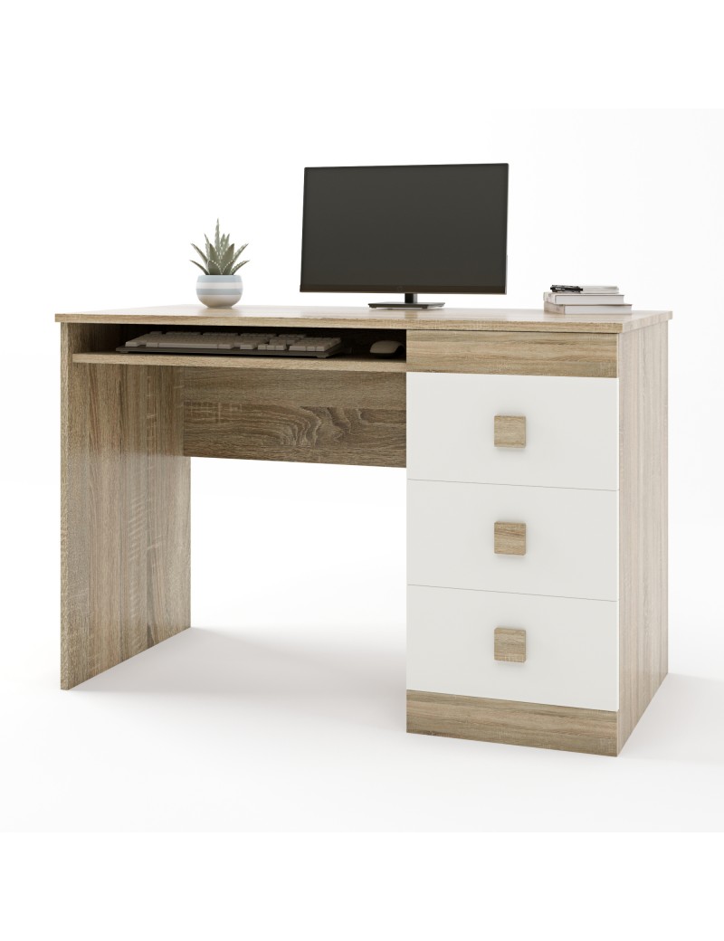 Стіл письмовий Еверест Соната дуб сонома + білий (DTM-2174)
