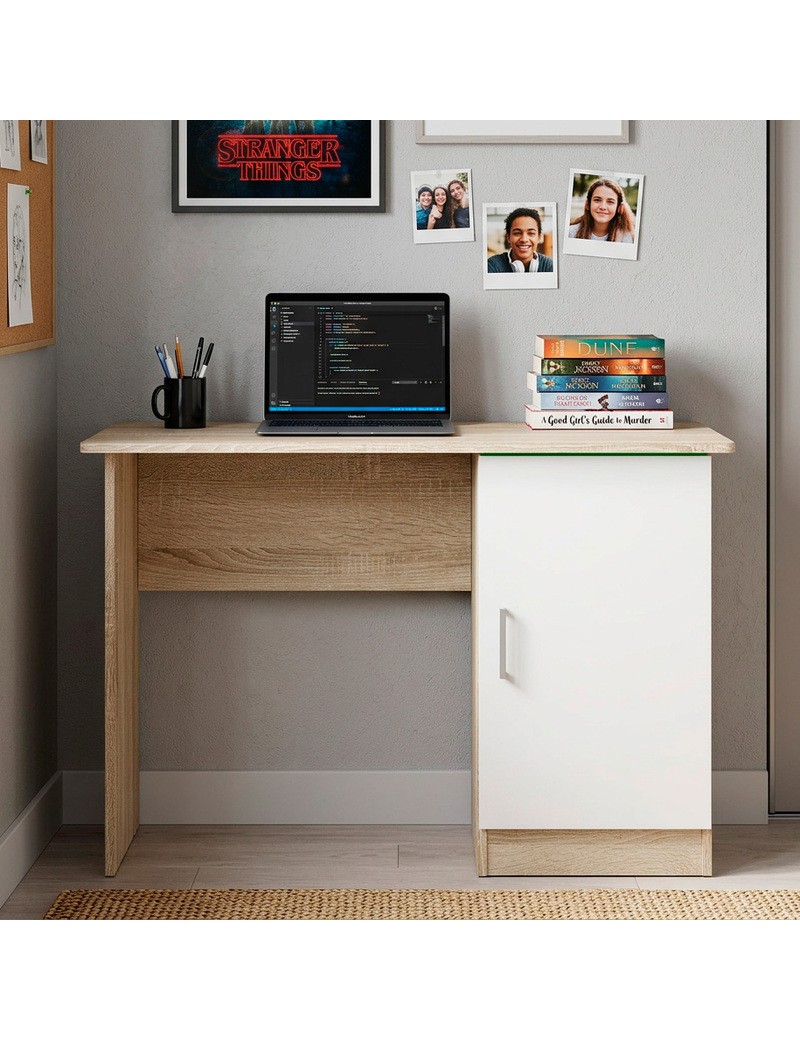 Стіл для учня Еверест Школяр-5 Дуб сонома/Білий (DTM-073872)