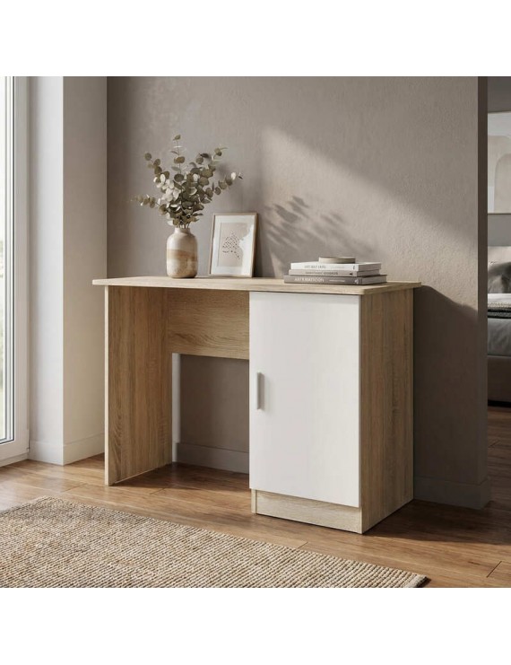 Стіл для учня Еверест Школяр-5 Дуб сонома/Білий (DTM-073872)