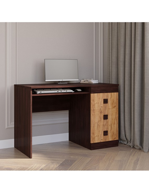 Стіл письмовий Еверест Соната венге темний + дуб крафт золотий (DTM-2175)