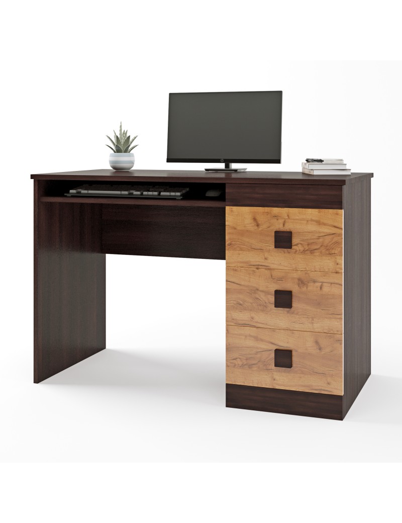 Стіл письмовий Еверест Соната венге темний + дуб крафт золотий (DTM-2175)