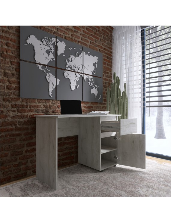 Комп'ютерний стіл Еверест СЛ-1 Лайт 110х55х77 см Дуб Крафт білий (DTM-071081)