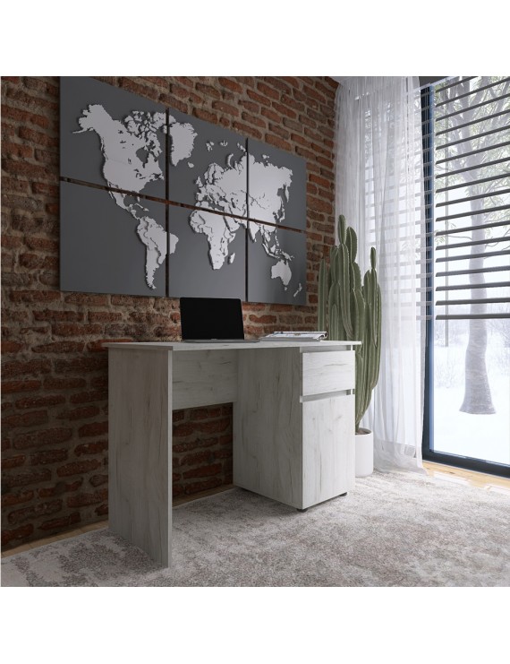 Комп'ютерний стіл Еверест СЛ-1 Лайт 110х55х77 см Дуб Крафт білий (DTM-071081)