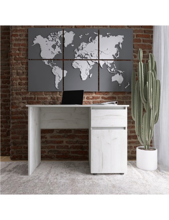 Комп'ютерний стіл Еверест СЛ-1 Лайт 110х55х77 см Дуб Крафт білий (DTM-071081)