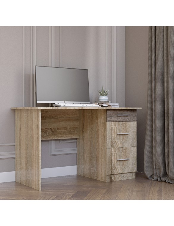 Письмовий стіл Еверест Школяр-4 сонома + трюфель (DTM-2166)