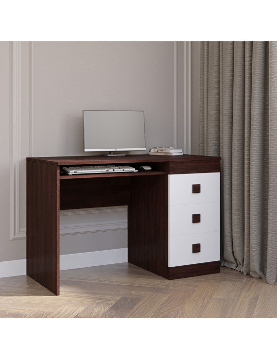 Стіл письмовий Еверест Соната венге темний + білий (DTM-2176)