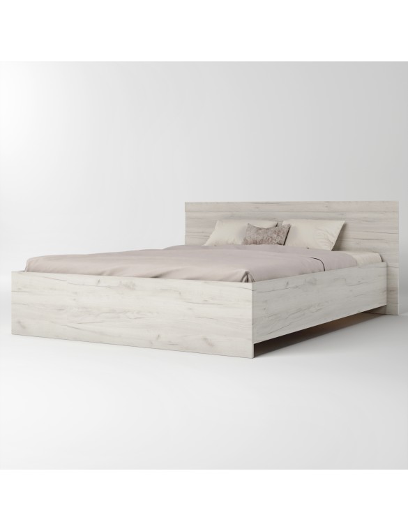 Ліжко двоспальне Еверест Соната-1600 160х200 см дуб крафт білий (DTM-2679)