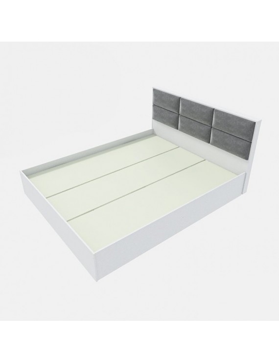 Ліжко двоспальне Еверест КЛ-1400 Лайт (щит ДСП під матрац) 140х200 см Німфея Альба (DTM-4656)