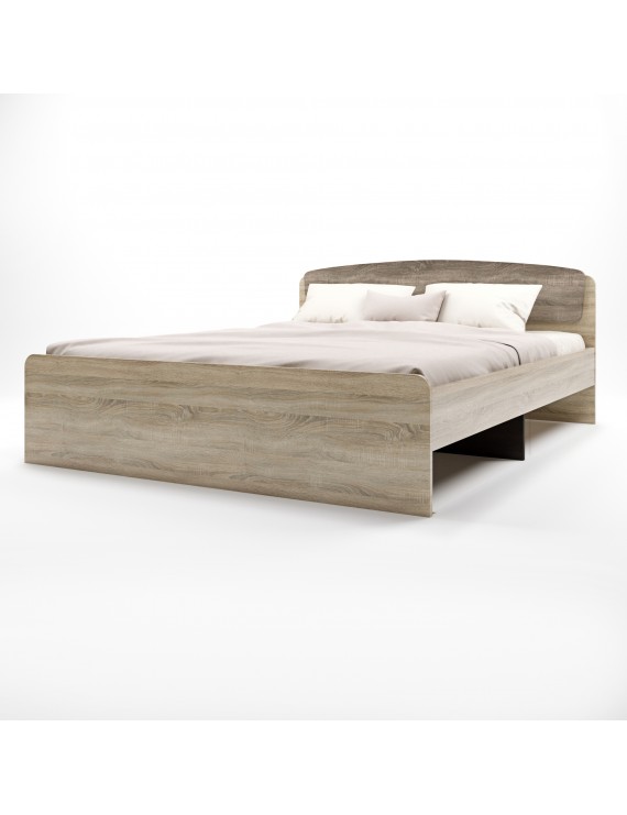 Ліжко двоспальне Еверест Асторія (без ящиків) 160х200 см сонома/трюфель (DTM-2083)