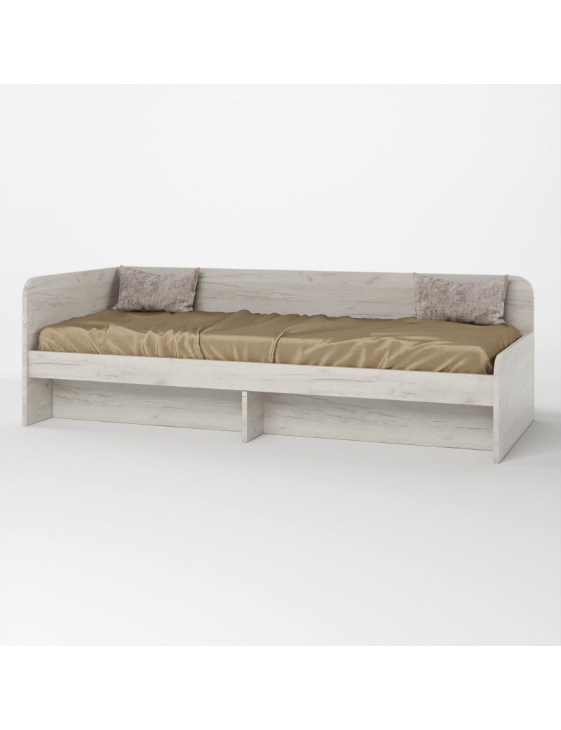 Односпальне ліжко Еверест Соната-800 (без ящиків) 80х190 см дуб крафт білий (DTM-2671)