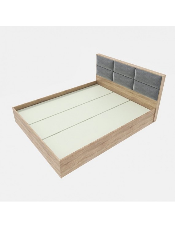 Ліжко двоспальне Еверест КЛ-1600 Лайт (щит ДСП під матрац) 160х200 см Дуб сонома (DTM-4657)