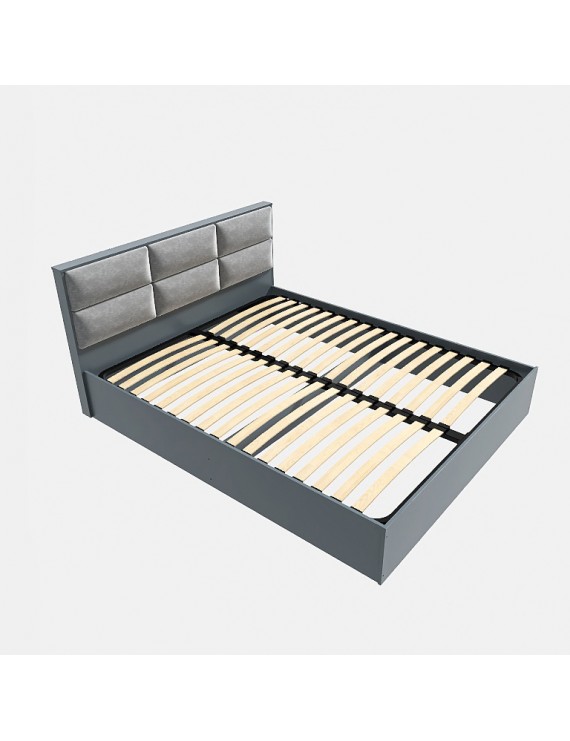 Ліжко двоспальне Еверест КЛ-1400 Лайт (ламельний каркас) 140х200 см Графіт (DTM-4900)