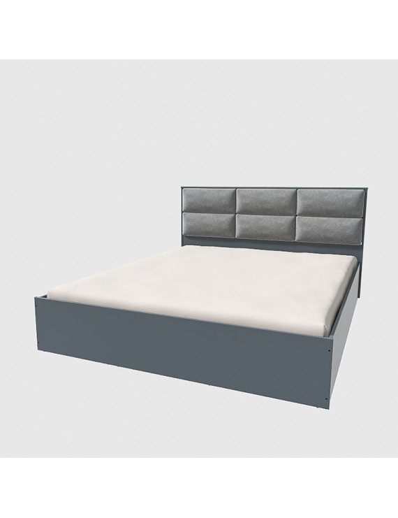 Ліжко двоспальне Еверест КЛ-1400 Лайт (ламельний каркас) 140х200 см Графіт (DTM-4900)