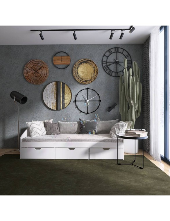 Ліжко односпальне з ящиками Еверест Комфорт 3 193х84х59 см Німфея Альба (DTM-5726)