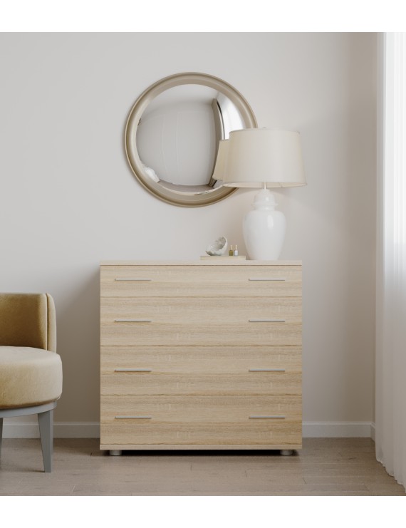 Ліжко двоспальне Еверест КЛ-1600 Лайт (без основи під матрац) 160х200 см Дуб сонома (DTM-4649)