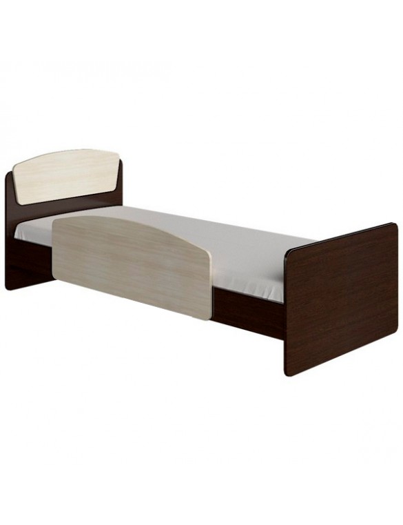 Ліжко односпальне з бортиком Еверест Асторія-2 80х190 см венге/дуб молочний (DTM-2098)