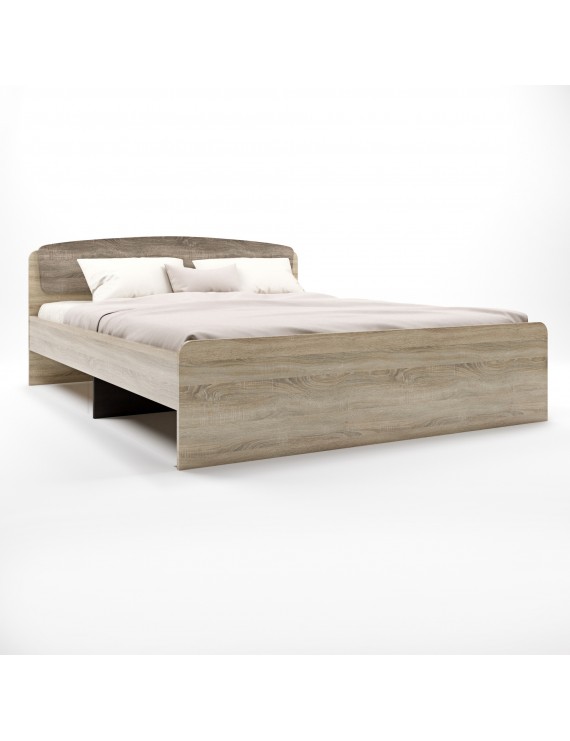 Двоспальне ліжко Еверест Асторія з двома ящиками 160х200 см сонома/трюфель (DTM-2489)