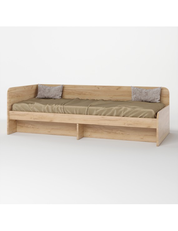 Односпальне ліжко Еверест Соната-800 (без ящиків) 80х190 см дуб крафт золотий (DTM-2672)