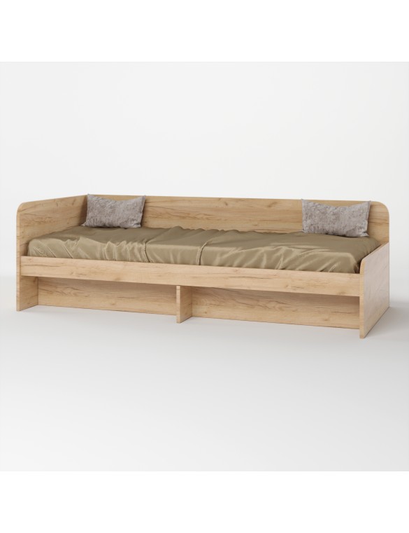 Односпальне ліжко Еверест Соната-800 (без ящиків) 80х190 см дуб крафт золотий (DTM-2672)