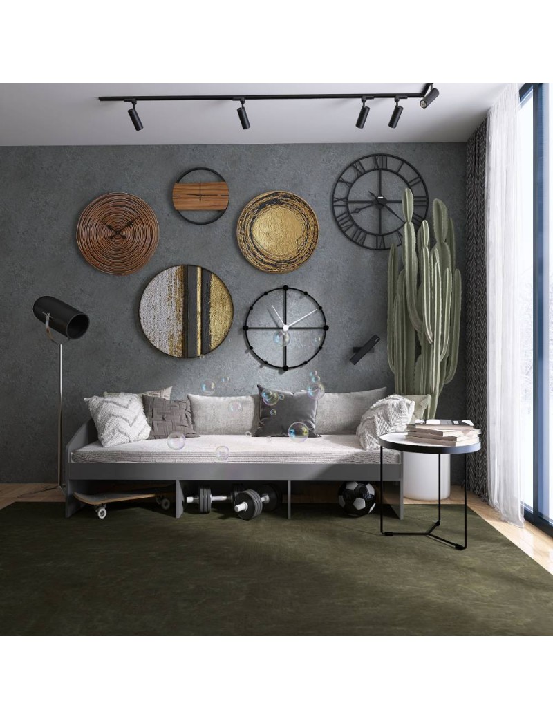 Ліжко односпальне Еверест Комфорт 3 193х84х59 см Графіт (DTM-5729)