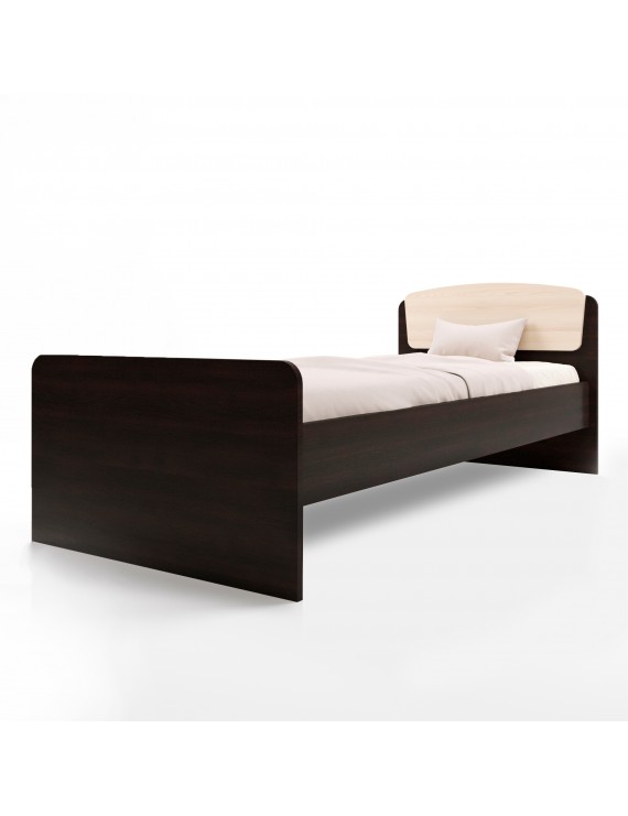 Односпальне ліжко Еверест Асторія-2 80х190 см венге/дуб молочний (DTM-2105)