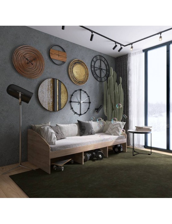 Ліжко односпальне Еверест Комфорт 3 193х84х59 см Дуб сонома (DTM-073840)