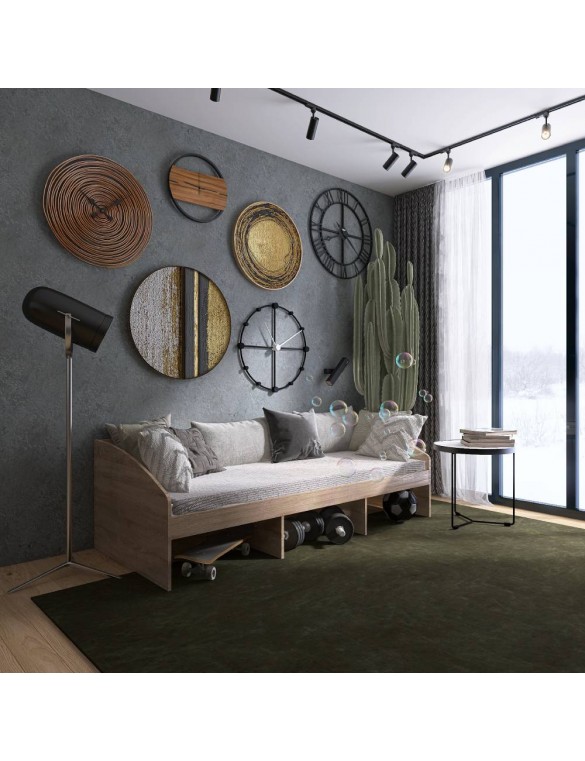 Ліжко односпальне Еверест Комфорт 3 193х84х59 см Дуб сонома (DTM-073840)