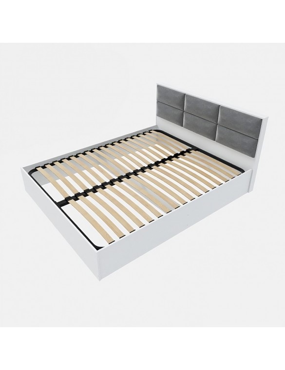 Ліжко двоспальне Еверест КЛ-1400 Лайт (ламельний каркас) 140х200 см Німфея Альба (DTM-4652)