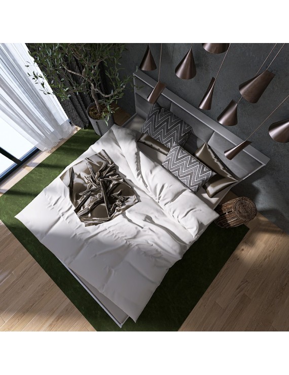 Ліжко двоспальне Еверест КЛ-1600 Лайт (підйомний механізм) 160х200 см Німфея Альба (DTM-4662)