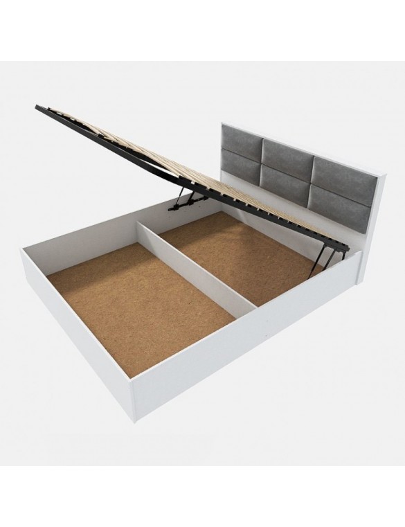 Ліжко двоспальне Еверест КЛ-1600 Лайт (підйомний механізм) 160х200 см Німфея Альба (DTM-4662)