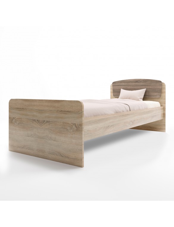 Односпальне ліжко Еверест Асторія-2 80х190 см сонома/трюфель (DTM-2106)