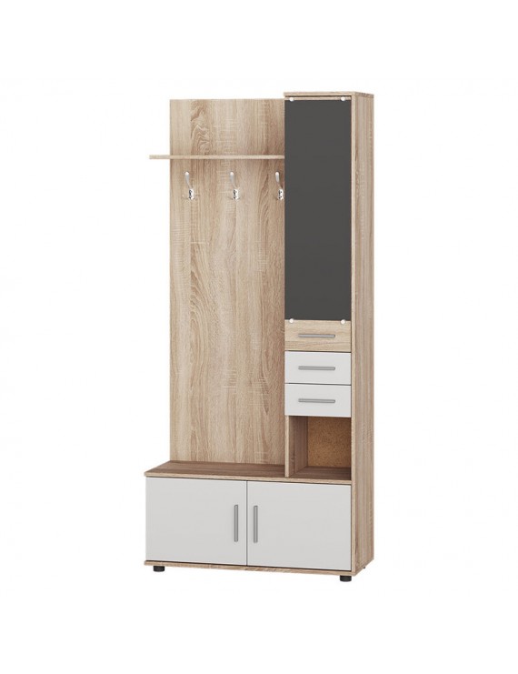 Передпокій Еверест Рів'єра Дуб сонома/Білий (DTM-073853)