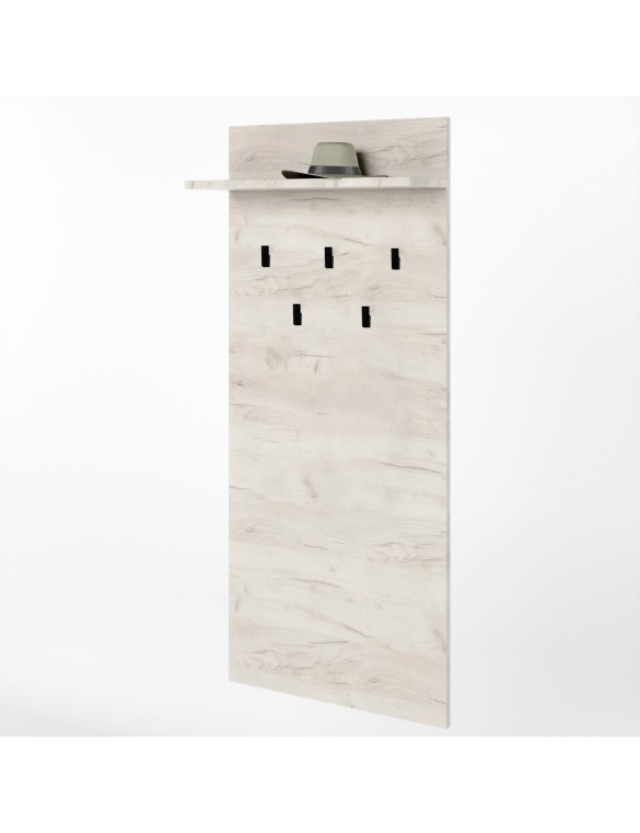 Вішалка на стіну Еверест Соната-600 60х130 см дуб крафт білий (DTM-2727)