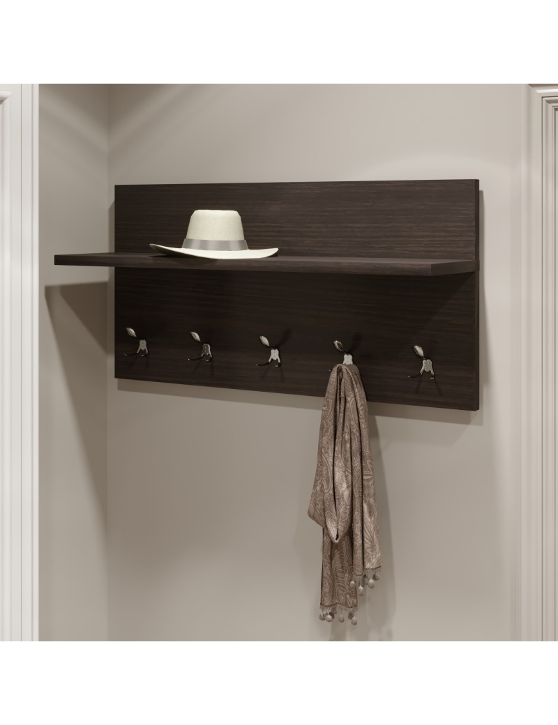 Вішалка на стіну Еверест Соната-800 80х40 см венге темний (DTM-2123)
