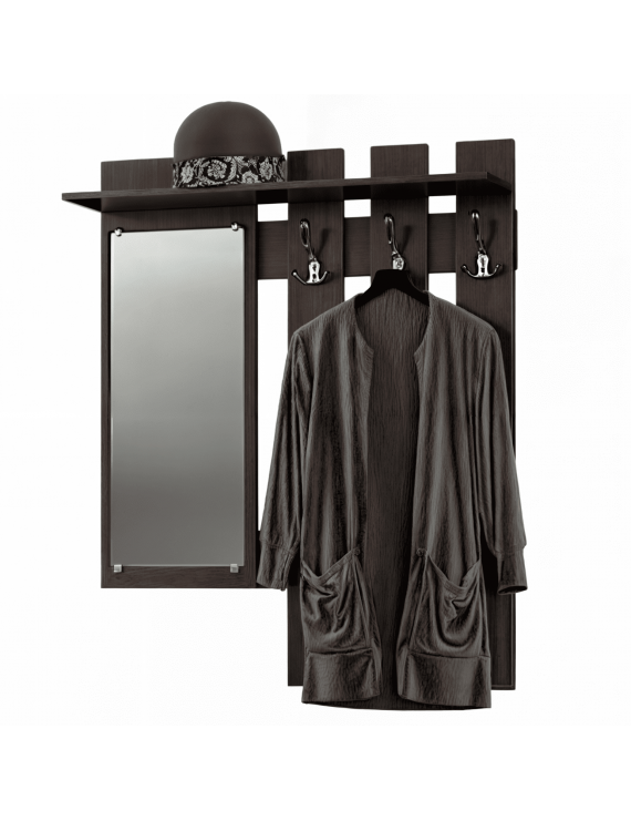 Вішалка Еверест Тандем з дзеркалом венге (DTM-5725)