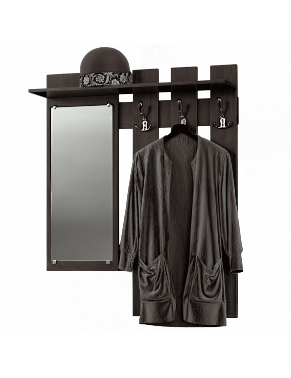 Вішалка Еверест Тандем з дзеркалом венге (DTM-5725)