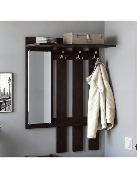 Вішалка Еверест Тандем з дзеркалом венге (DTM-5725)