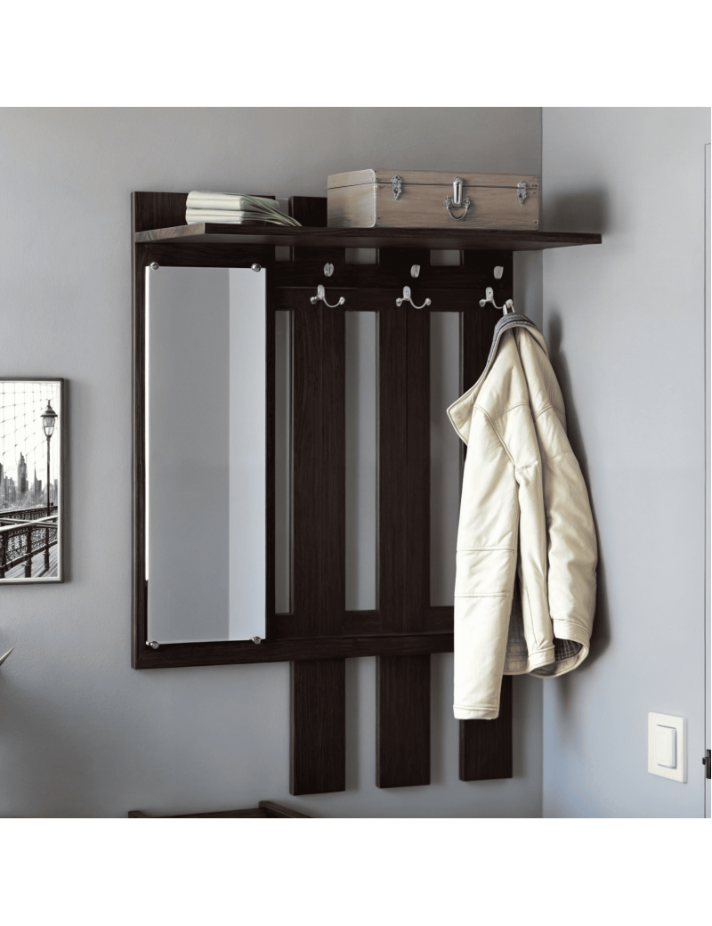 Вішалка Еверест Тандем з дзеркалом венге (DTM-5725)