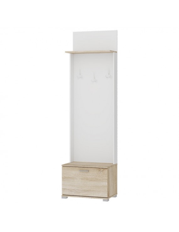 Вішалка підлогова Еверест Бриз 60х210 см Дуб сонома/Білий (DTM-073866)
