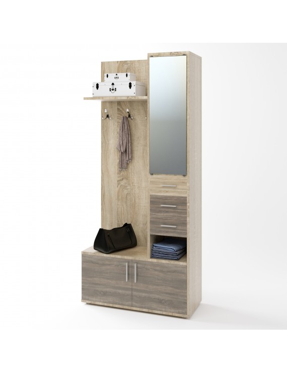 Передпокій з гачками Еверест Рів'єра сонома/трюфель (DTM-2192)