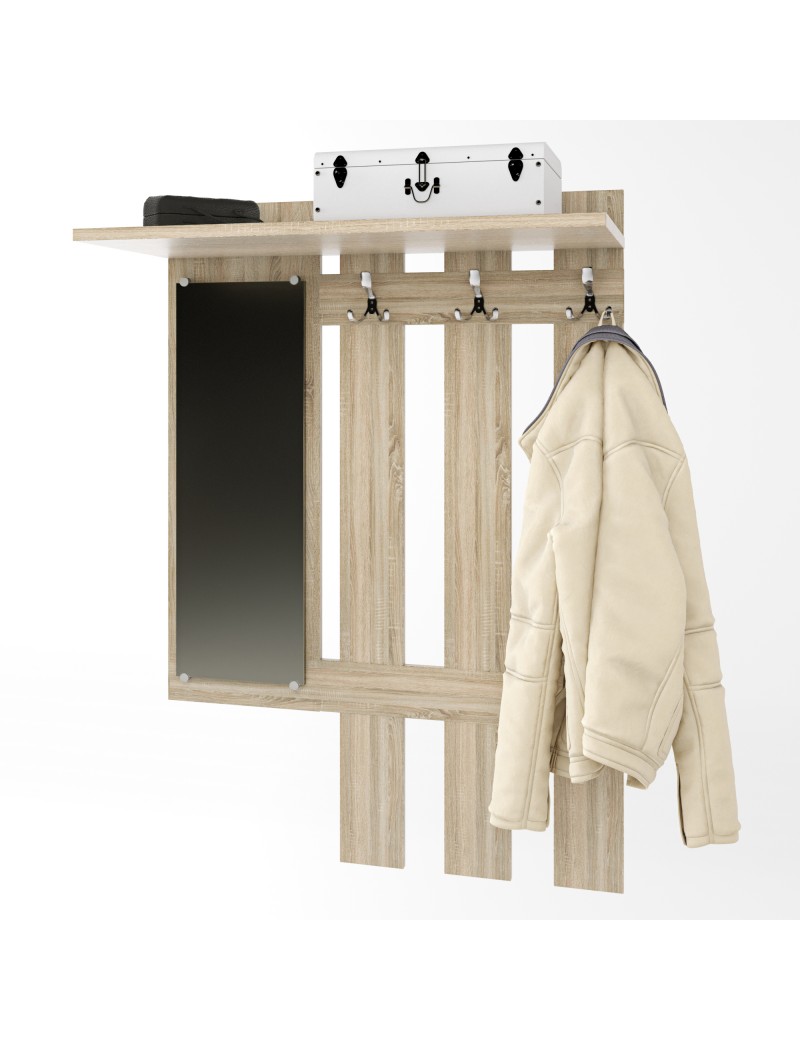 Вішалка Еверест Тандем з дзеркалом дуб сонома (DTM-2650)